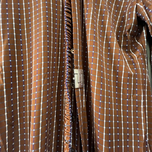 Tory Burch Geometric-Print Belted Waist Shirt Dress - Picture 3 of 3